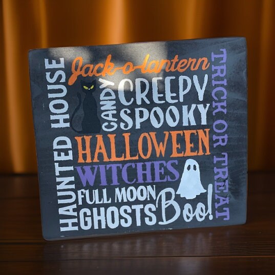 Halloween Favorites Wood Sign