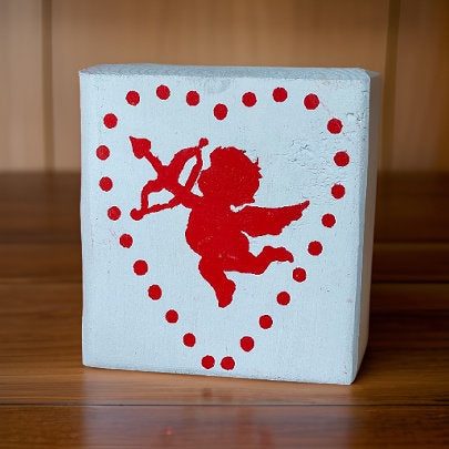 Love Valentine Wood Letter Blocks