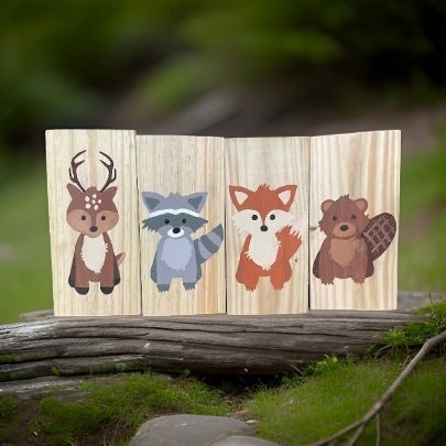 Baby Woodland Animal Signs