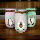 Gnome Spring Mason Jars