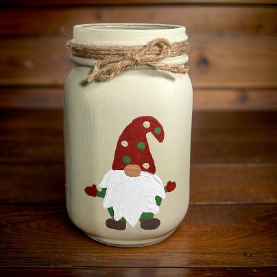 Gnome Winter Mason Jars