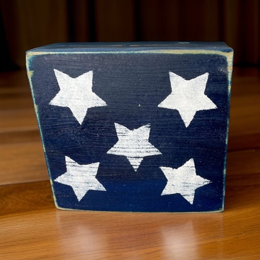 American Flag Wood Blocks